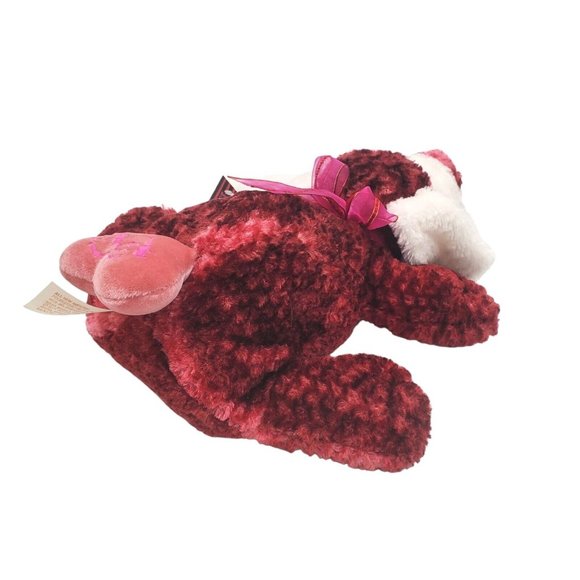 Dan Dee Collector's Choice Pink & Red Hound Dog Plush Stuffed Animal HEARTS VDay - Picture 7 of 7